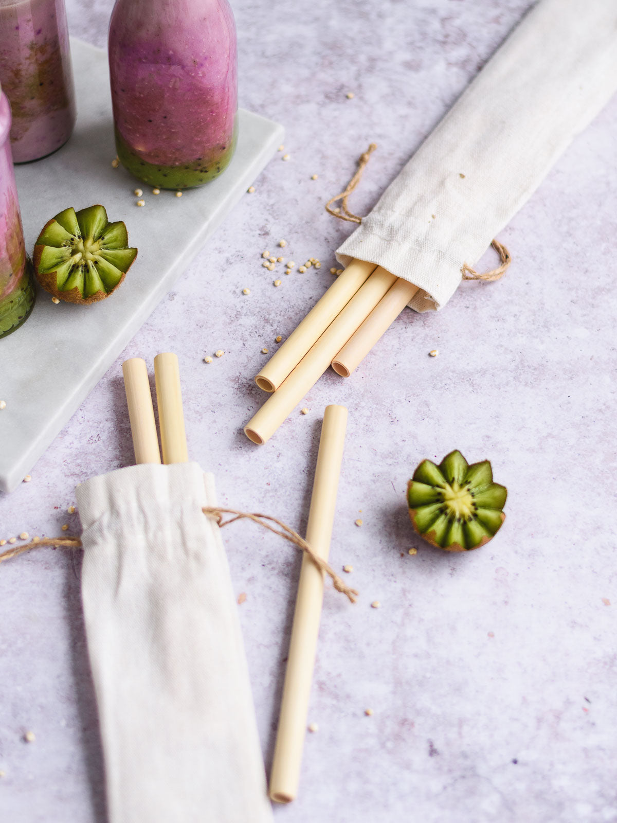 Bamboo Straws x 5