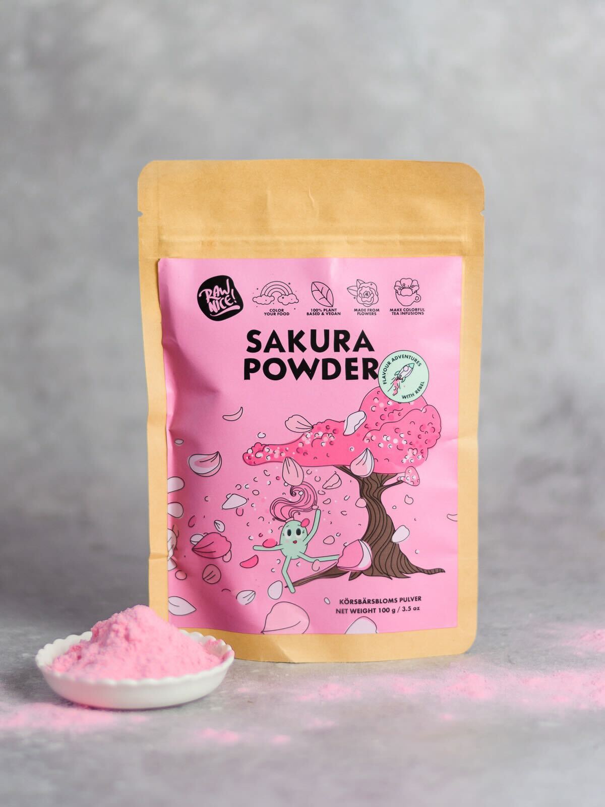 Sakura Powder Color Code Sakura (Cherry Blossom ) Powder – Rawnice Bulk
